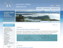 Tablet Screenshot of angling.is